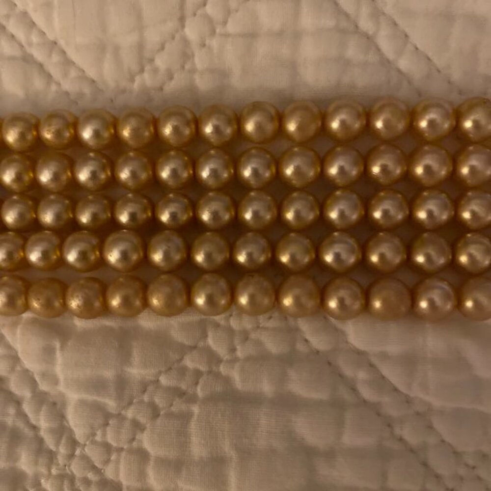 Kenneth Jay Lane Vintage 5-Strand Pearl Choker - Picture 3 of 5